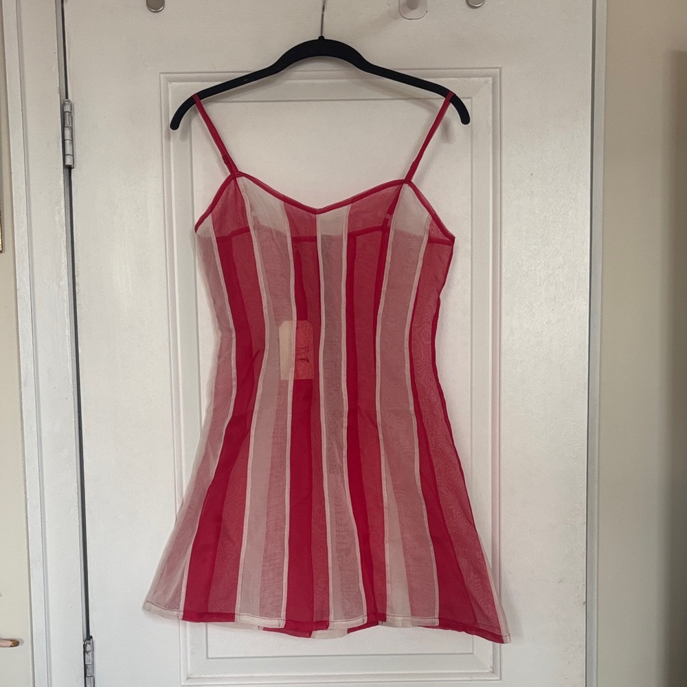 NWT Fashion Brand Company Red/White Stripe Mini - Picture 2 of 13